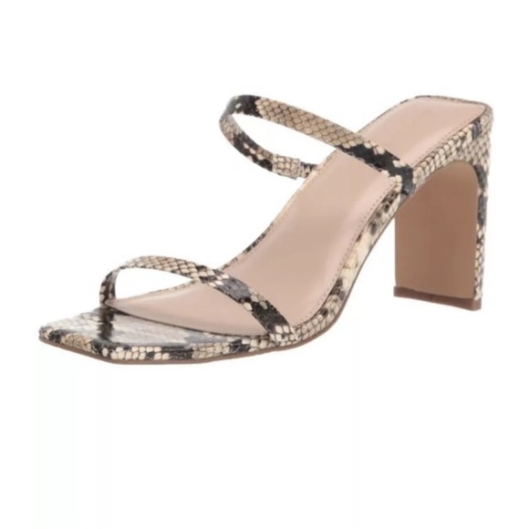 The Drop Snakeskin Strappy Heels Size 8 - Picture 1 of 7